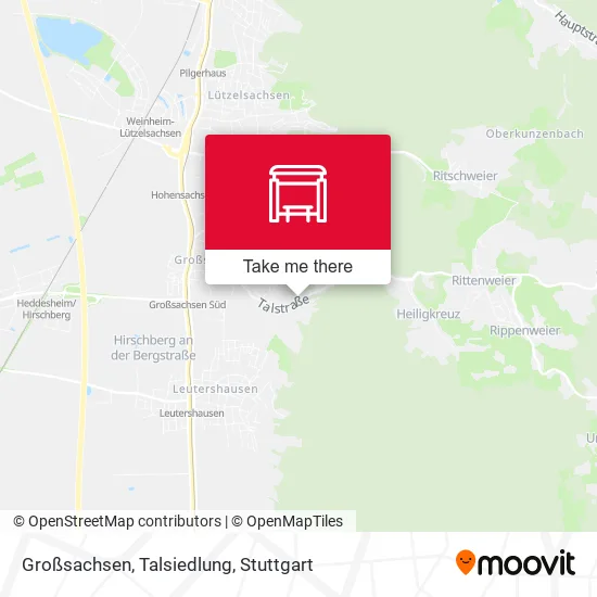 Карта Großsachsen, Talsiedlung