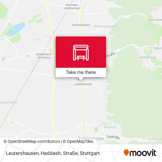 Leutershausen, Heddesh. Straße map