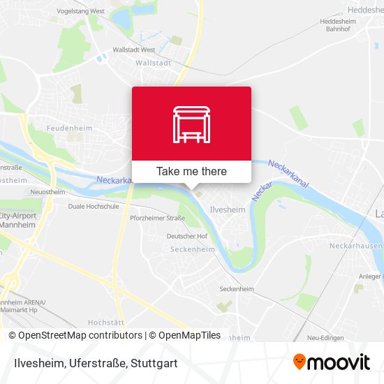 Ilvesheim, Uferstraße map