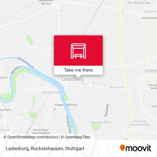 Карта Ladenburg, Ruckelshausen