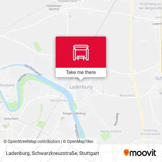Карта Ladenburg, Schwarzkreuzstraße