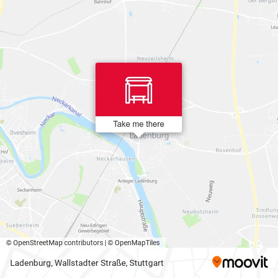 Карта Ladenburg, Wallstadter Straße