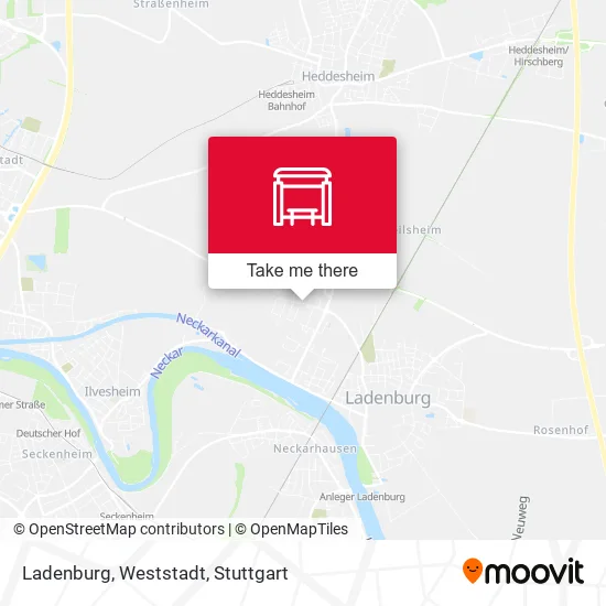 Карта Ladenburg, Weststadt