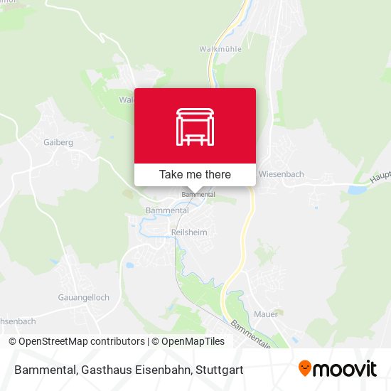 Bammental, Gasthaus Eisenbahn map
