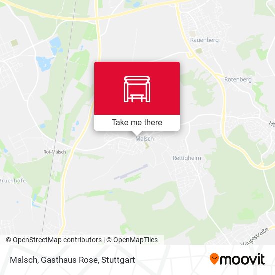 Malsch, Gasthaus Rose map