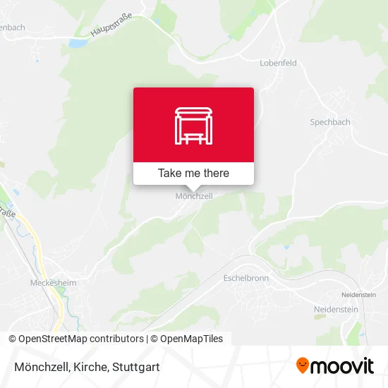 Карта Mönchzell, Kirche