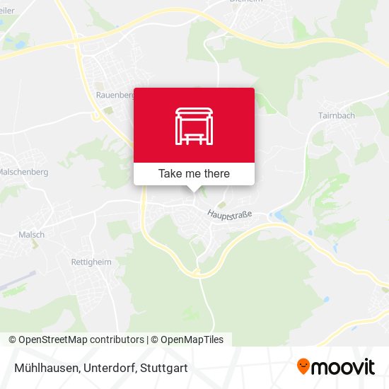Mühlhausen, Unterdorf map