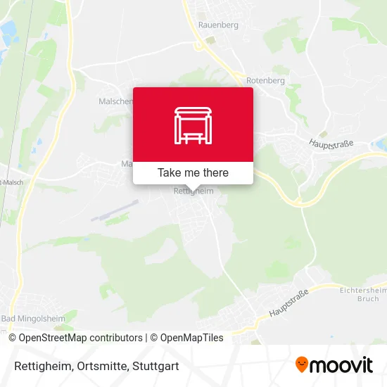 Карта Rettigheim, Ortsmitte