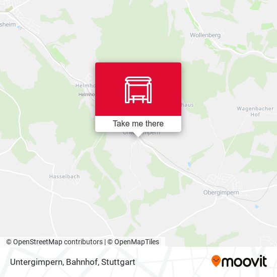 Untergimpern, Bahnhof map