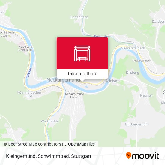 Kleingemünd, Schwimmbad map