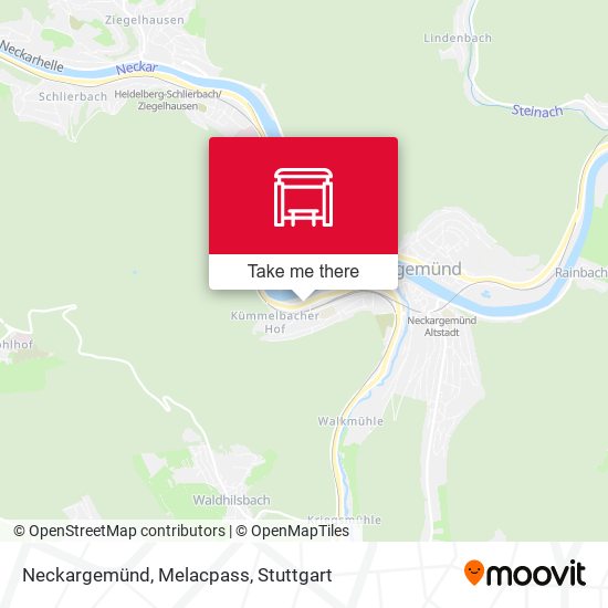 Neckargemünd, Melacpass map