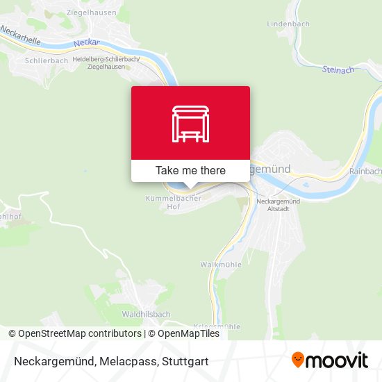 Карта Neckargemünd, Melacpass