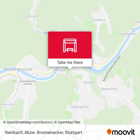 Rainbach, Abzw. Brunnenacker map