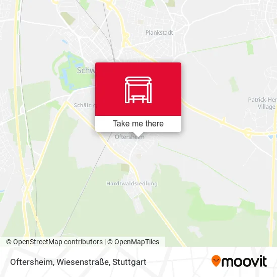 Карта Oftersheim, Wiesenstraße