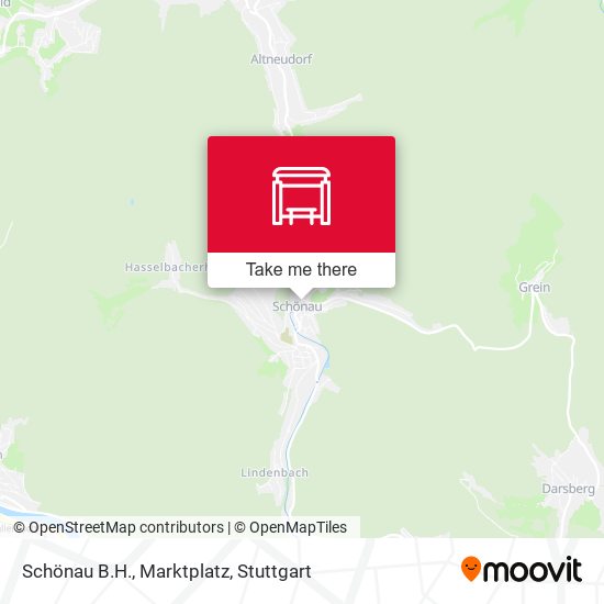 Schönau B.H., Marktplatz map