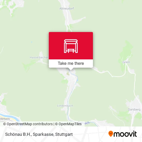 Карта Schönau B.H., Sparkasse