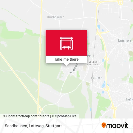 Карта Sandhausen, Lattweg