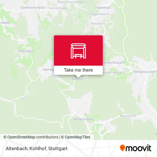 Altenbach, Kohlhof map