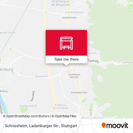 Schriesheim, Ladenburger Str. map