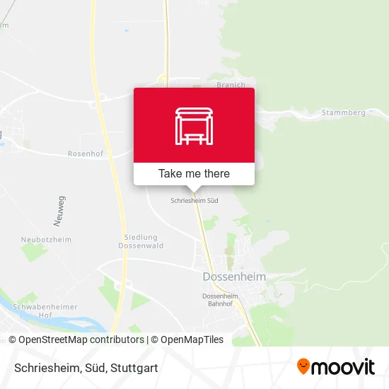 Карта Schriesheim, Süd