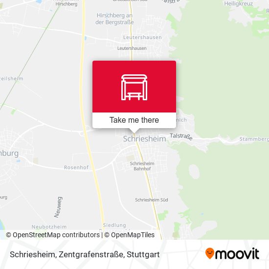 Карта Schriesheim, Zentgrafenstraße