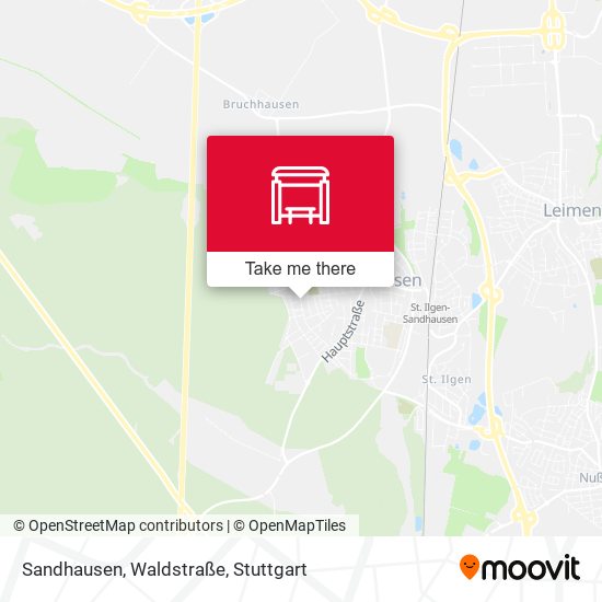 Sandhausen, Waldstraße map