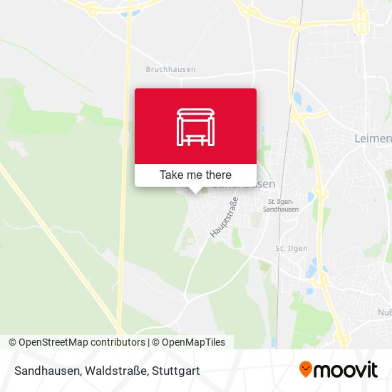 Sandhausen, Waldstraße map