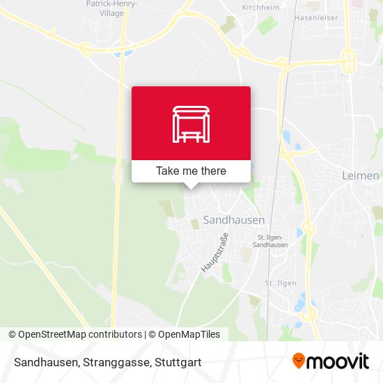 Карта Sandhausen, Stranggasse