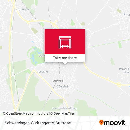 Schwetzingen, Südtangente map