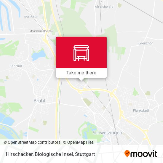 Hirschacker, Biologische Insel map