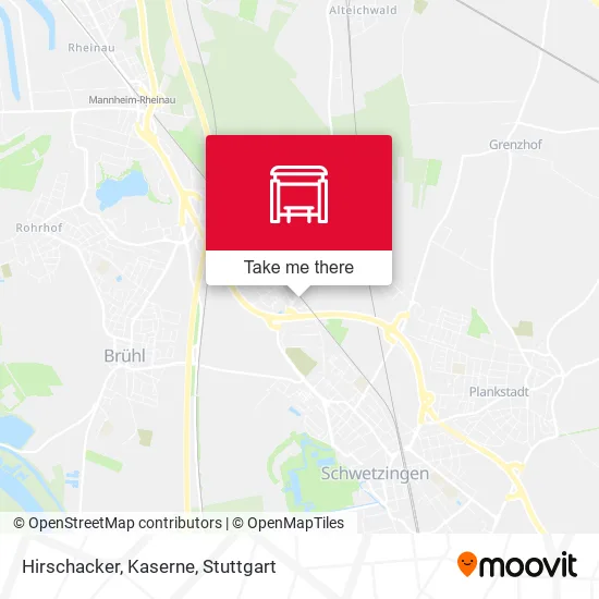 Карта Hirschacker, Kaserne