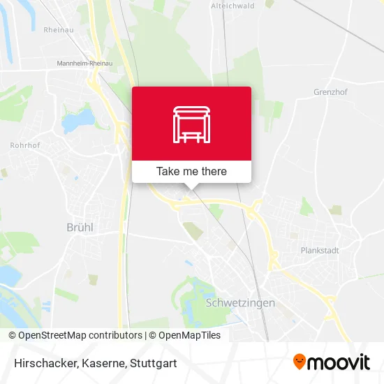 Карта Hirschacker, Kaserne