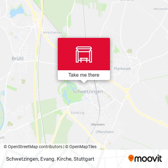 Schwetzingen, Evang. Kirche map