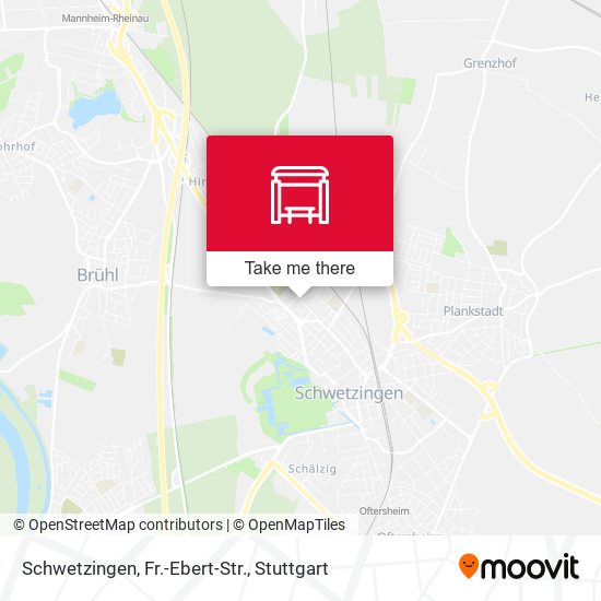 Карта Schwetzingen, Fr.-Ebert-Str.
