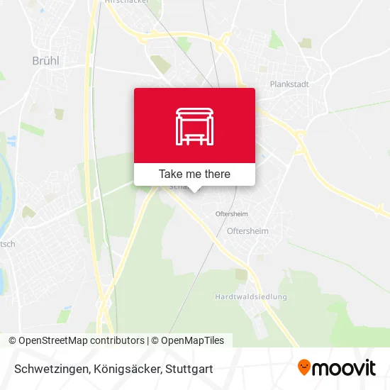 Карта Schwetzingen, Königsäcker
