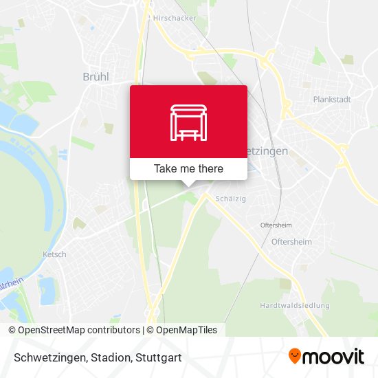 Schwetzingen, Stadion map