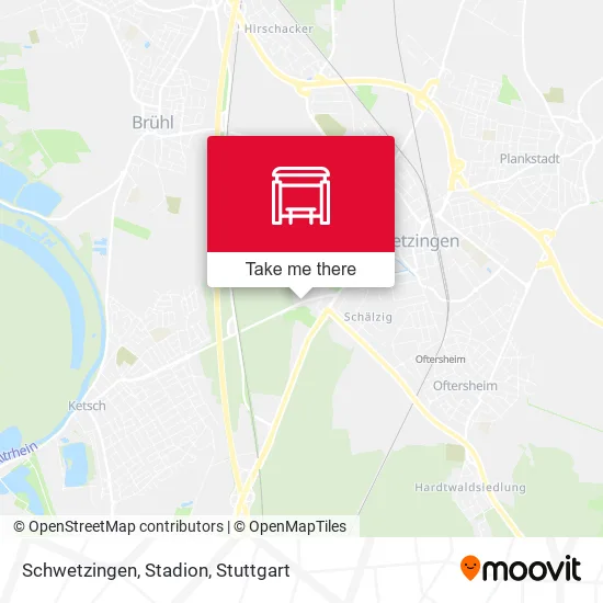 Карта Schwetzingen, Stadion