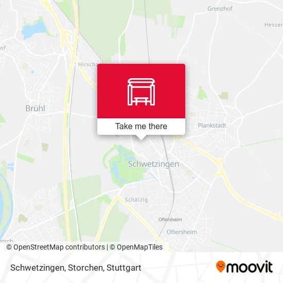 Карта Schwetzingen, Storchen
