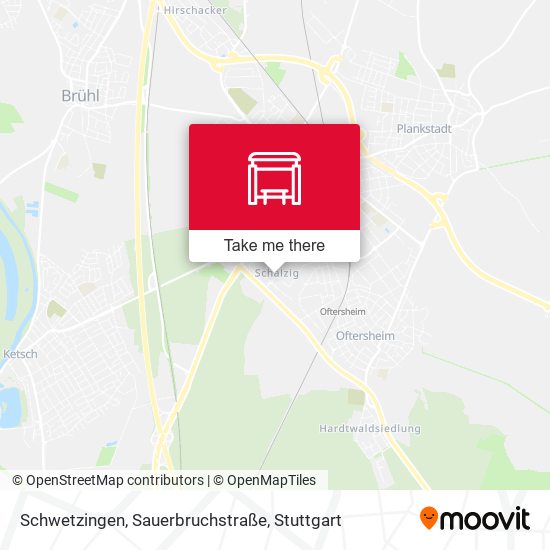 Schwetzingen, Sauerbruchstraße map