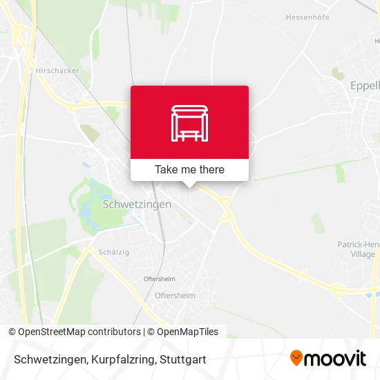 Карта Schwetzingen, Kurpfalzring