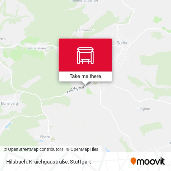 Hilsbach, Kraichgaustraße map