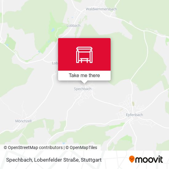 Карта Spechbach, Lobenfelder Straße