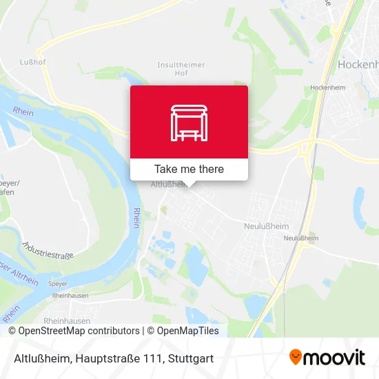 Карта Altlußheim, Hauptstraße 111