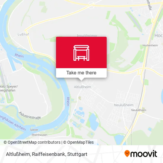 Карта Altlußheim, Raiffeisenbank