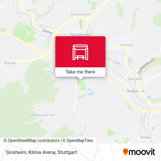 Sinsheim, Klima Arena map