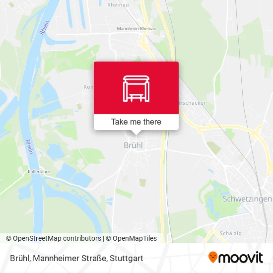 Карта Brühl, Mannheimer Straße