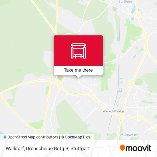 Карта Walldorf, Drehscheibe Bstg B