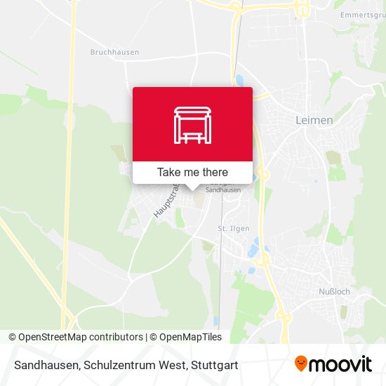 Sandhausen, Schulzentrum West map