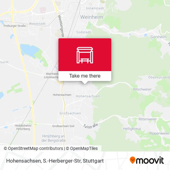 Hohensachsen, S.-Herberger-Str map