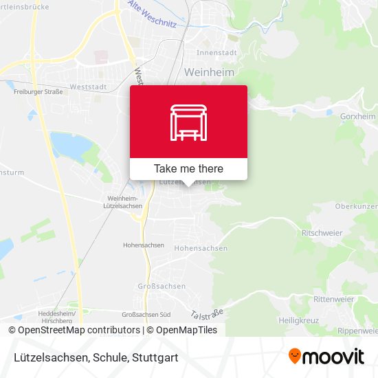 Lützelsachsen, Schule map
